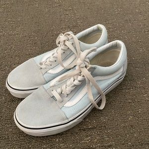 Light Blue Vans Size 7